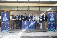 Imagen del alcalde Luis Barcala y el presidente de la Federación, Francisco V. Blázquez, en la reunión mantenida este miércoles en Alcaldía