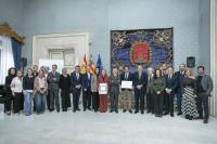 Imagen del acto realizado en el Salón Azul  en el que la Real Academia de Gastronomía Española reconoce a la ciudad de Alicante por su labor est...