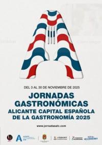 Cartel de las Jornadas Gastronómicas Alicante Capital Española de la Gastronomía