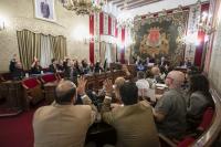 Imagen de la votación del Pleno del Ayuntamiento de Alicante