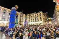 Imagen del acto de inauguración del belén Gigante de Alicante