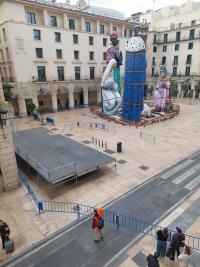 Imagen del Belén Gigante de la plaza del Ayuntamiento