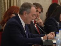 Imagen del conceal de Limpiueza, Rafael Alemañ, en el pleno del Ayuntamiento de Alicante