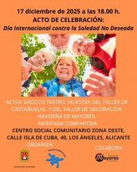 Cartel día Internacional contra la Soledad no deseada