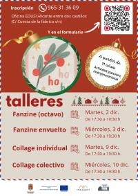 Cartel taller fanzine y collage