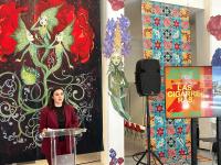Imagen de la concejala de Cultura, Nayma Beldjilali, en la presentación de la 'Navidad Cultural'