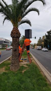Imagen de la puesta en marcha de los radares en Alicante