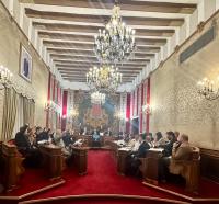 Imagen de la votación en el Plenodel Ayuntamiento de Alicante