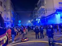 Imagen de las familias afectadas en el incendio del barrio de Miguel Hernández