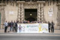 Imagen del acto de conmemoración del Día Internacional del Cáncer Infantil en el Ayuntamiento de Alicante