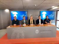 Imagen de la concejala de Empleo, Mari Carmen de España, en la rueda de prensa de presentación del Foro de Coproducción del 23º Festival Intern...