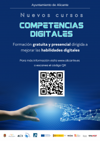 cartel genérico programa de competencias con qr a web