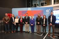 Imagen del alcalde de Alicante, Luis Barcala,y la consellera de Industria, Turismo, Innovación y Comercio Marian Cano, en el acto de presentación...