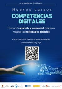 Imagen del cartel de los cursos de cursos de competencias digitales dirigidos a la ciudadanía