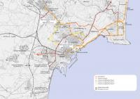 Imagen del plano de la ampliación del TRAM