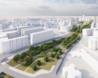 Imagen de la recreación del Parque Central