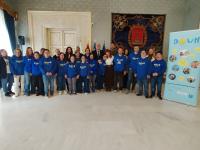 Imagen del vicealcalde, Manuel Villar, y la concejala de Bienestar Social y Derechos Públicos, Begoña León, en el acto de conmemoración del Dí...