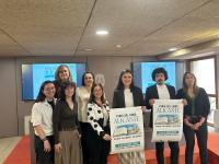 Imagen de la concejala de Cultura, Nayma Beldjilali,en la rueda de prensa de la presentación de la Feria del Libro de Alicante