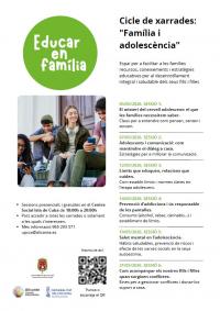 Xarrades sobre Adolescència i Família. Centre Social Comunitari "ILLA DE CUBA". Maig'26