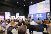 Imagen del alcalde de Alicante, Luis Barcala, en el acto de apertura de una jornada sobre innovación y tecnología aplicadas a la regata celebrada...