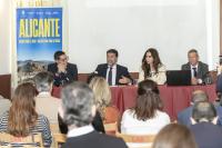 Imagen del alcalde de Alicante, Luis Barcala, en presentación del informe sobre el “Impacto del cambio climático en el turismo”