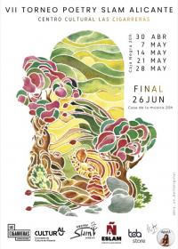 Imagen del cartel del VII Torneo Poetry Slam Alicante de poesía contemporánea