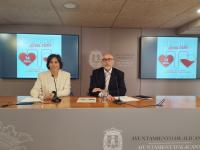 Imagen del concejal de Sanidad, Luis Morata,en la rueda de prensa de la presentación de la novena maratón de donaciones de sangre de Alicante