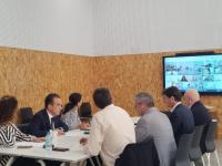 Imagen del concejal de Urbanismo, Antonio Peral, en la Comisión Técnica y de Seguimiento de la sociedad Avant