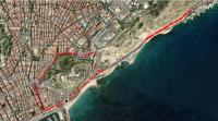 Imagen del plano de los cortes de tráfico por la celebración del MTRI Alicante 2026
