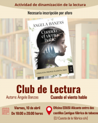 Cartel de la tertulia literaria EDUSI Abril 