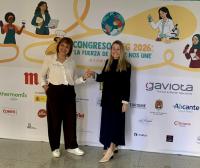 Imagen de la concejala de Hostelería, Lidia López, junto con la presidenta de la Asociación de Mujeres en Gastronomía, María José San Román