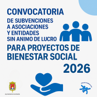 Cartel Convocatoria Subvenciones Bienestar Social 2026