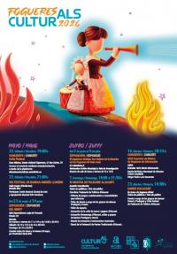 Imagen del cartel del programa de Fogueres Culturals