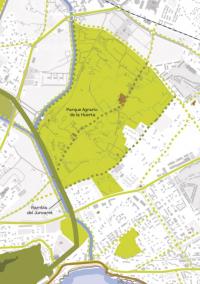 Imagen de la parcela del Plano del Parque Agrario de la Huerta en La Condomina