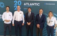 Imagen del alcalde de Alicante, Luis Barcala, en la conferencia de la Vuelta al Mundo a Vela