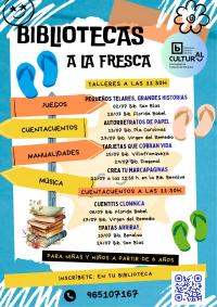 cuentacuentos y talleres en bibliotecas