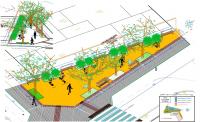 Imagen de la recreación de las obras de la calle Roselló