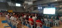 Imagen de archivo del ultimo partido de España en el mundial retrasmitido en el Centro de Tecnificación-Pabellón Pedro Ferrándiz 