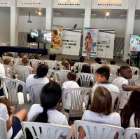 Imagen de la concejala de Consumo, Lidia López, en el acto de entrega de los premios 'Escuelas Saludables' de Alicante