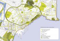 Imagen del Plano con las infraestructuras verdes y el suelo protegido en el Plan General Estructural