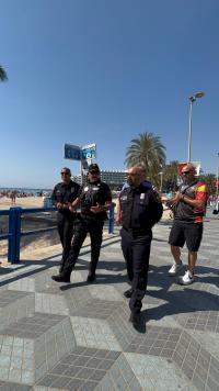 Imagen de agentes de la Policía Local de Alicante en el encuentro mantenido con agentes de Austin (Texas, EE UU) y Hessen (Alemania) 