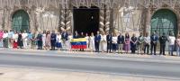 Imagen del minuto de silencio en el Ayuntamiento de Alicante