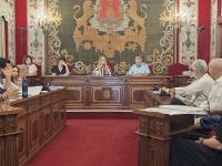 Imagen de la concejala de Mercados, Lidia López, en la reunión del Consejo Local de Comercio