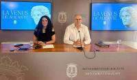 Imagen de los portavoces del equipo de Gobierno del Ayuntamiento de Alicante, Cristina Cutanda y Manuel Villar