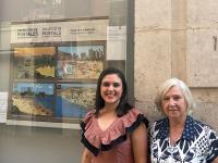 Imagen de la concejala de Cultura, Nayma Beldjilali, en la muestra en el Archivo municipal de Alicante.