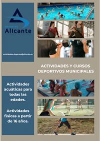 Imagen del cartel de las actividades deportivas municipales
