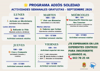 Actividades sept 26 Adiós Soledad