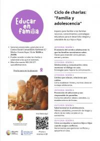 CICLO "FAMILIA Y ADOLESCENCIA". Centro Comunitario ROSARIO SANSANO-GARBINET, OCTUBRE'26