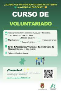 Cartel curso voluntariado 2026