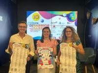 Imagen de La concejala de Cultura, Nayma Beldjilali, el director general de Aguas de Alicante, Sergio Sánchez, y la vicerrectora de Cultura de la ...